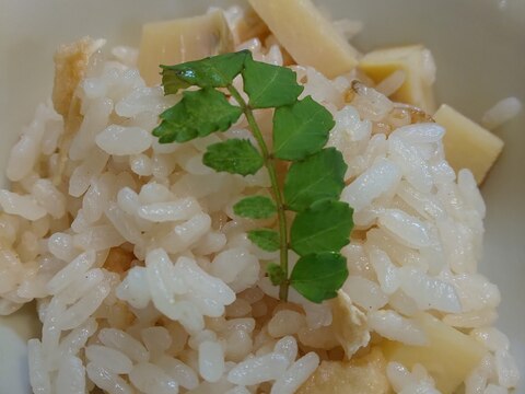 ゆで筍から作ったよ！季節のたけのこ御飯